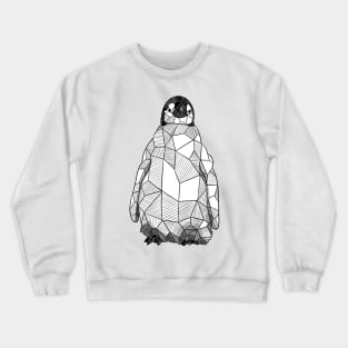 Baby Penguin Sketchy Geometric Art Crewneck Sweatshirt